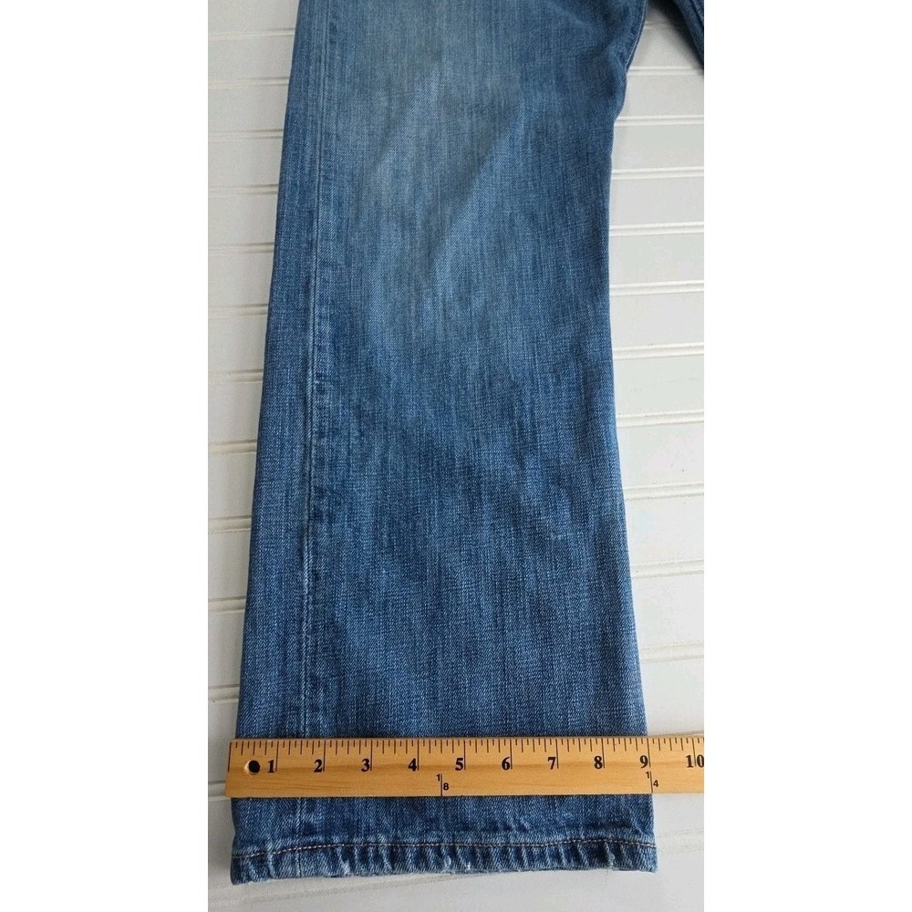 Levis 501 Jeans Mens 38X30 Blue Regular Fit Button Fly Denim - Picture 5 of 8